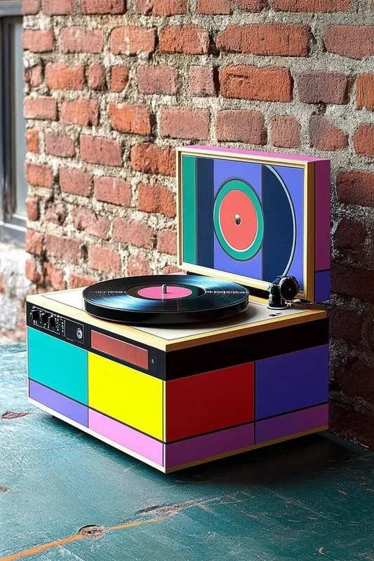 Vibrant Geometric Pop Art - Пример 4