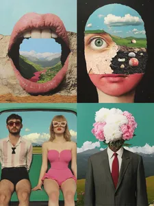 Neon Emotive Surrealism - Пример 4