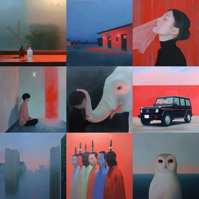 Dreamlike Surrealism with Bold Contrasts - Пример 2