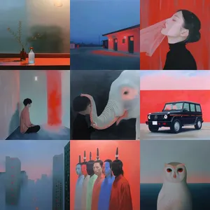 Dreamlike Surrealism with Bold Contrasts - Пример 1