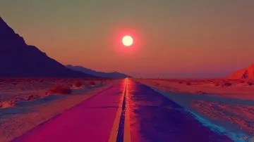 Surreal Neon Dreamscape - Пример 3