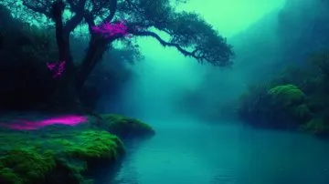 Surreal Neon Dreamscape - Пример 4