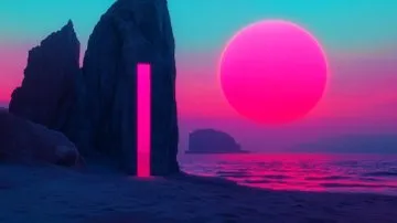 Surreal Neon Dreamscape - Пример 1