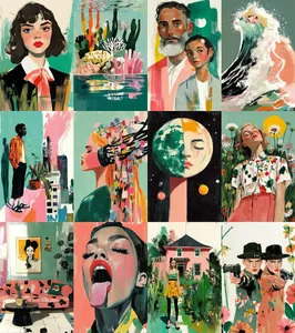 Vibrant Surreal Collage - Пример 1