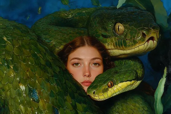 Enigmatic Surrealism with Natural Hues - Пример 1