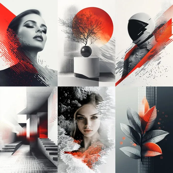 Futuristic Monochrome Fusion - Пример 1