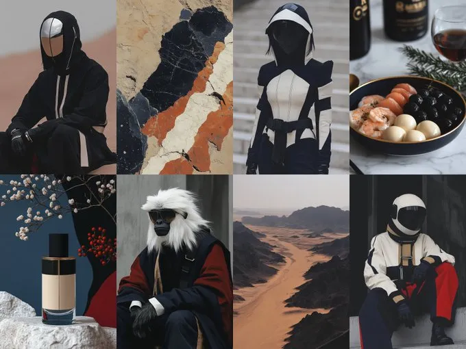 Futuristic Elegance and Earth’s Textures - Пример 1