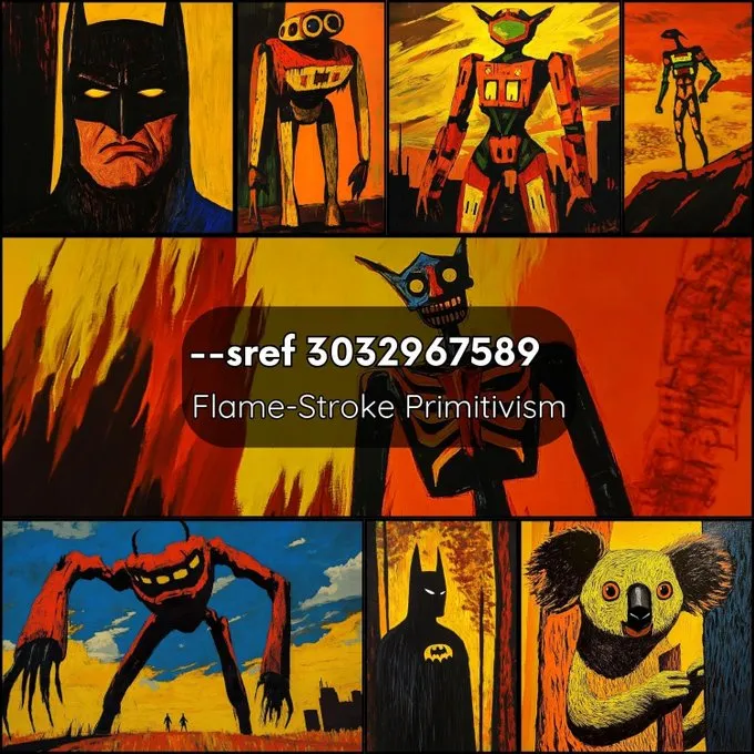 Flame-Stroke Primitivism Style - Пример 2