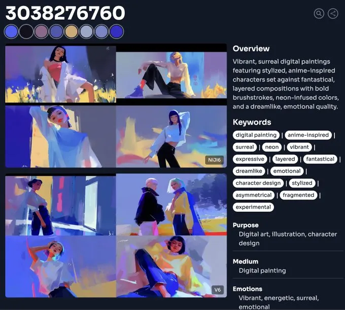 Vibrant Nocturnal Dreamscape - Пример 3