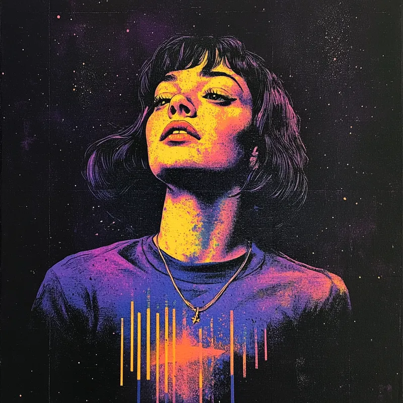 Neon Lattice Elegance - Пример 4