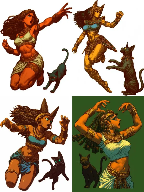 Futuristic Egyptian Anime Style - Пример 3