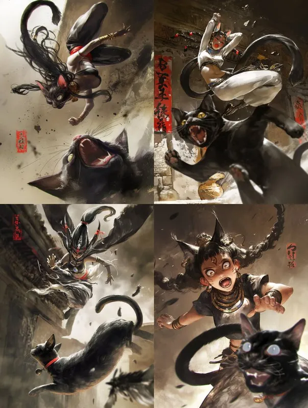 Futuristic Egyptian Anime Style - Пример 4