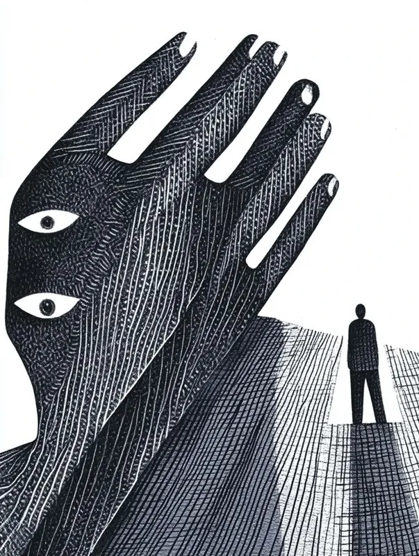 Surreal Monochrome Intrigue - Пример 2