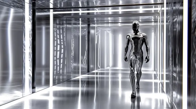 Futuristic Metallic Serenity - Пример 1