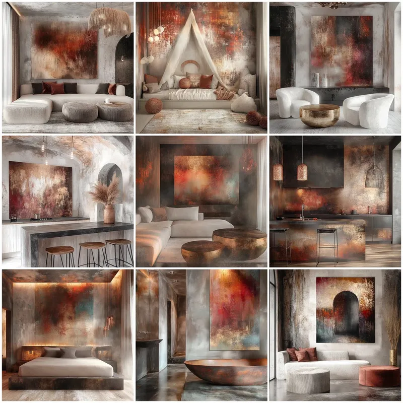 Warm and Textured Interior Design - Пример 2