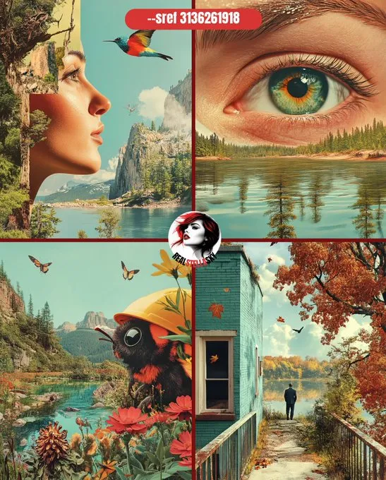 Surreal Nature Collage - Пример 3