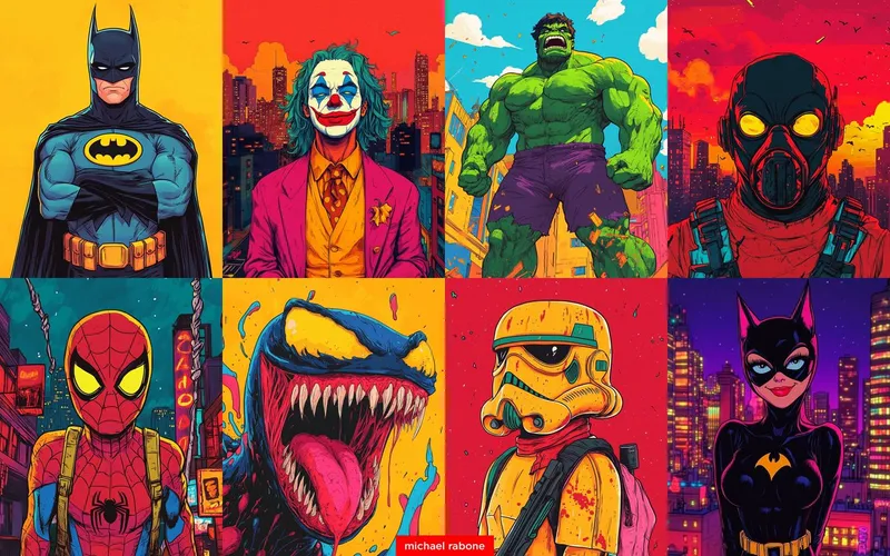 Vibrant Comic Clash - Пример 2