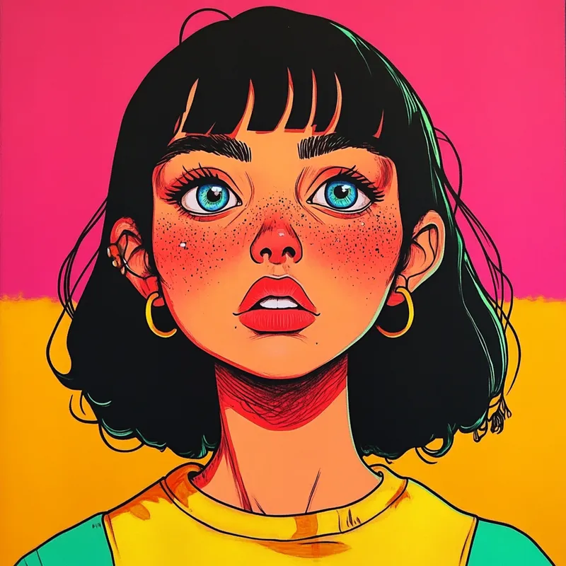 Vibrant Comic Clash - Пример 3