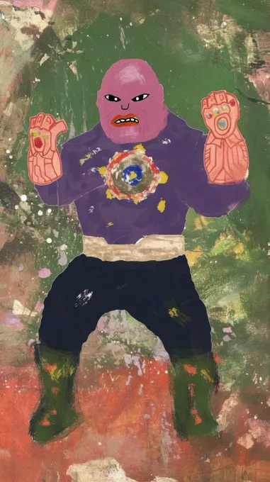 Raw Expressionism with Bold Colors - Пример 4