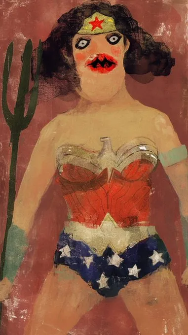 Raw Expressionism with Bold Colors - Пример 1