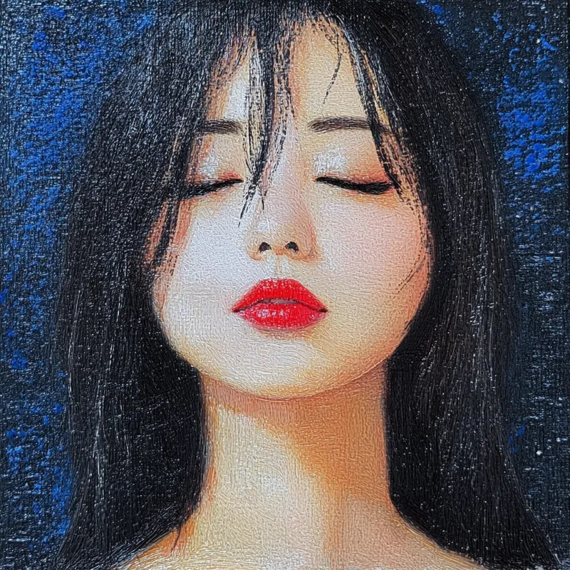 Surreal Landscape Portraits in Blue - Пример 2