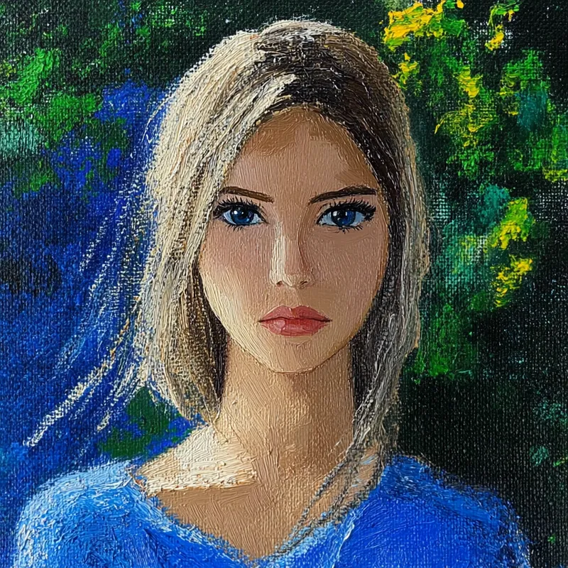 Surreal Landscape Portraits in Blue - Пример 4