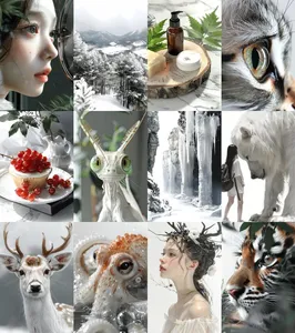 Surreal Tranquility with Neon Hues - Пример 4