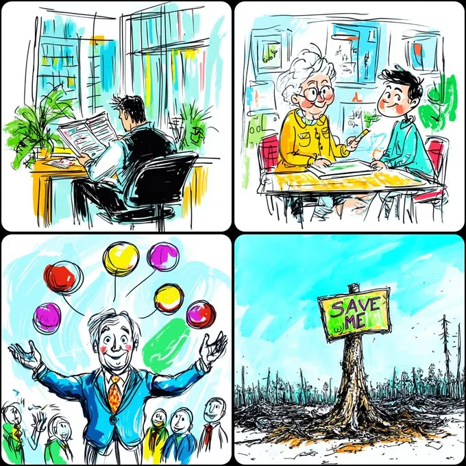 Whimsical Sketch Art - Пример 1