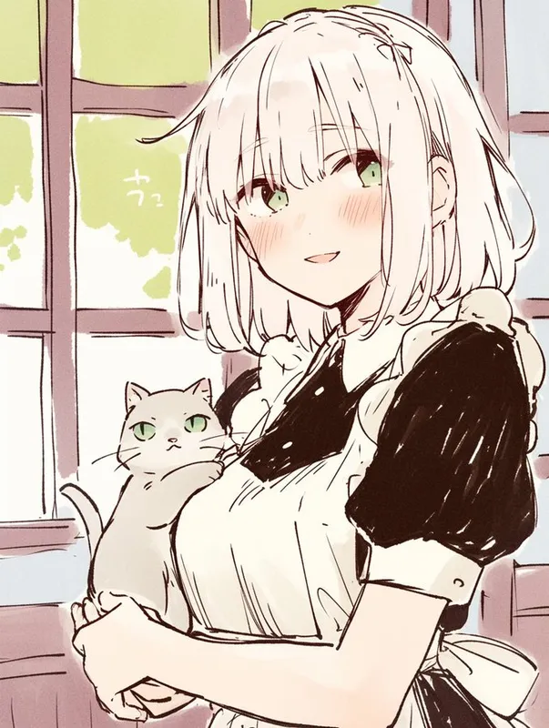 Whimsical Vintage Maid Illustration - Пример 3