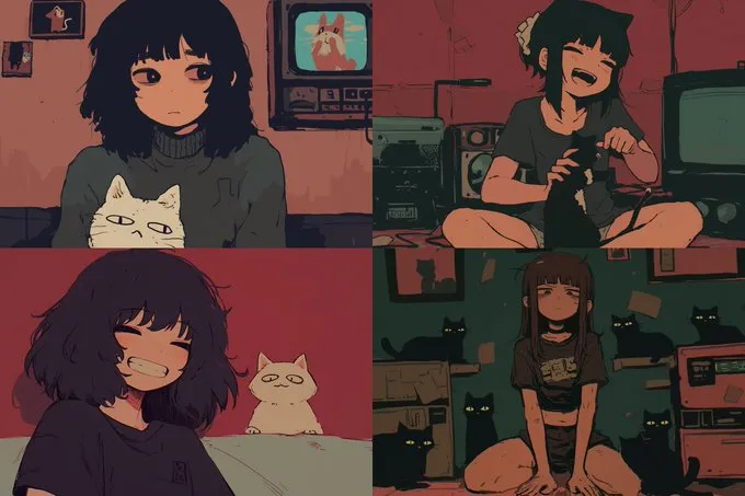 Mythical Feline Elegance - Пример 3