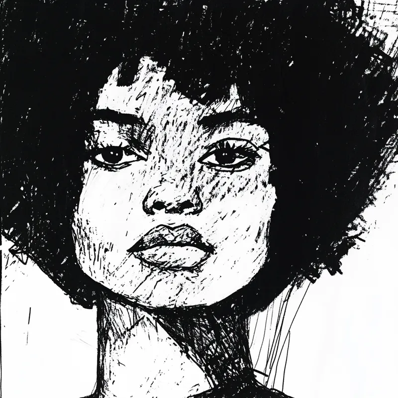 Surreal Monochrome Nightscape - Пример 3