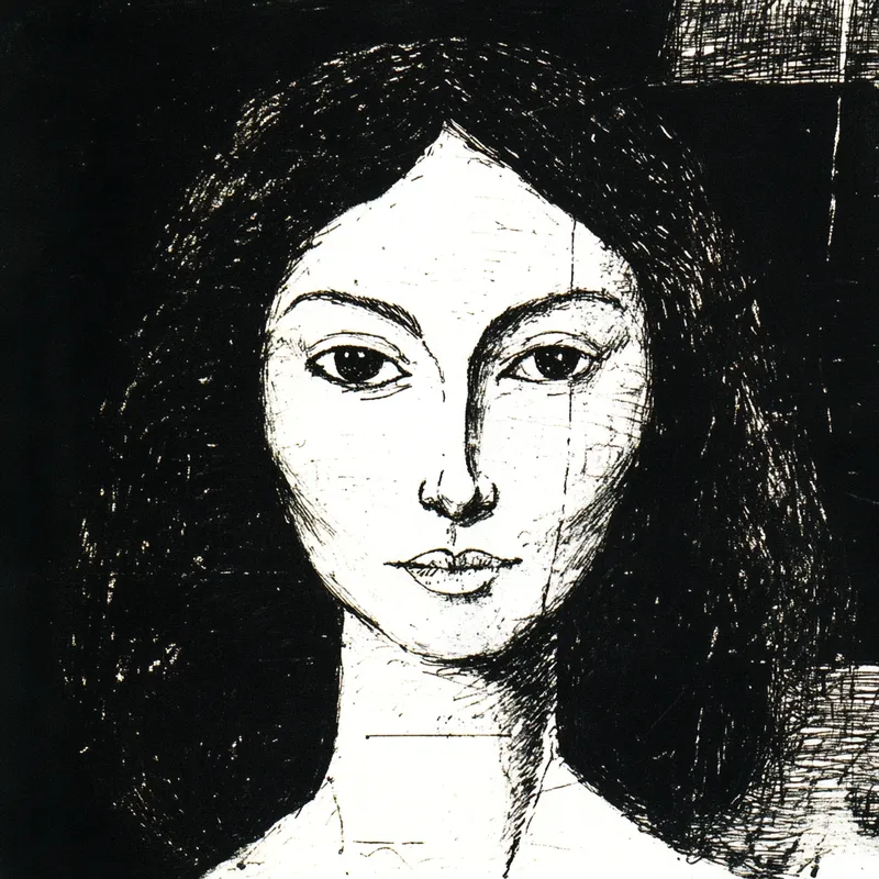 Surreal Monochrome Nightscape - Пример 4