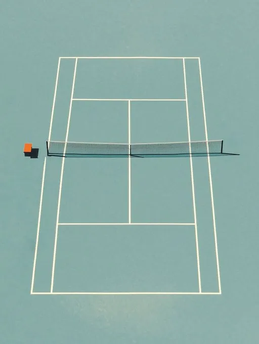 Minimalist Tennis Court - Пример 2