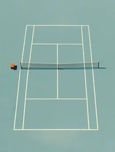 Minimalist Tennis Court - Пример 1