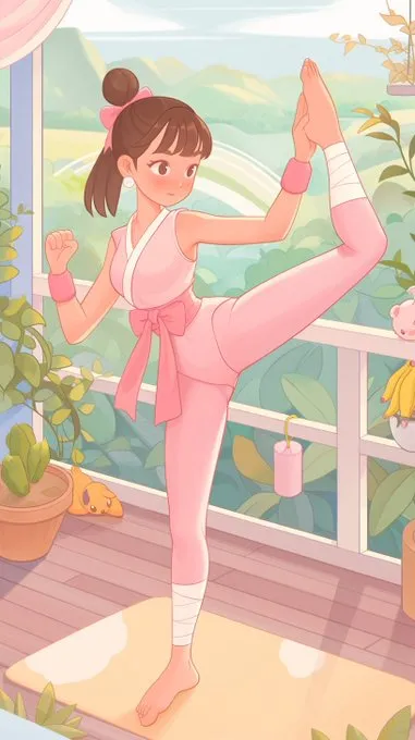 Pastel Yoga Tranquility - Пример 1