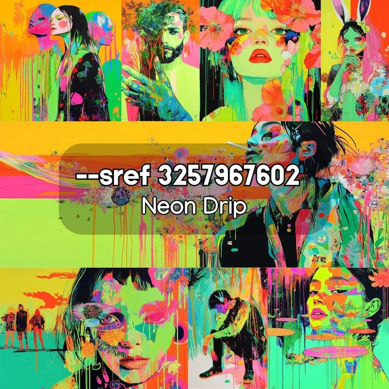 Vibrant Neon Expressions - Пример 2