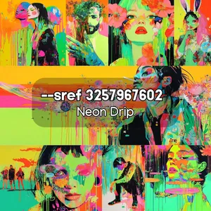 Vibrant Neon Expressions - Пример 1