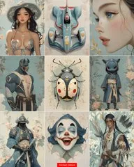 Traditional Elegance in Digital Fantasy - Пример 3