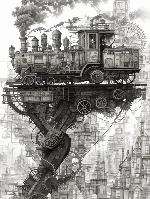 Futuristic Steampunk Intricacy - Пример 4
