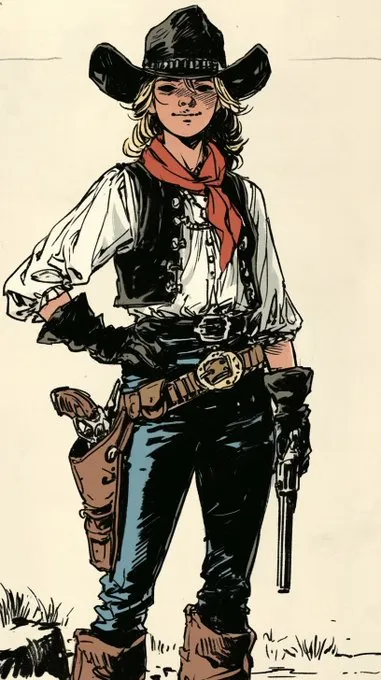 Classic Western Sketch - Пример 2