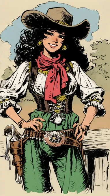 Classic Western Sketch - Пример 3