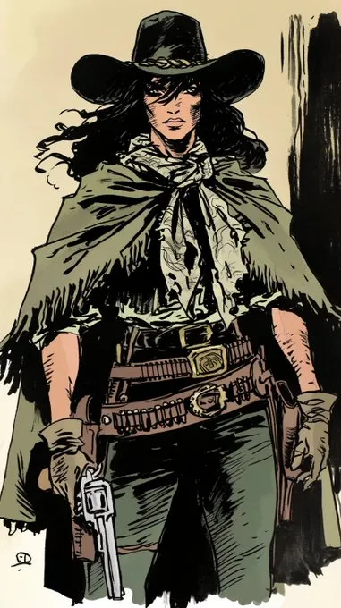 Classic Western Sketch - Пример 4