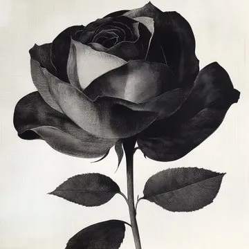 Monochrome Floral Elegance - Пример 2