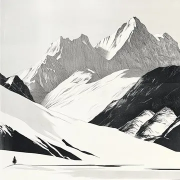 Monochrome Floral Elegance - Пример 3