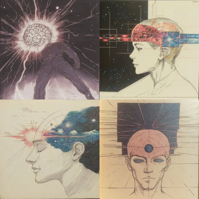 Cosmic Mindscape Illustrations - Пример 2