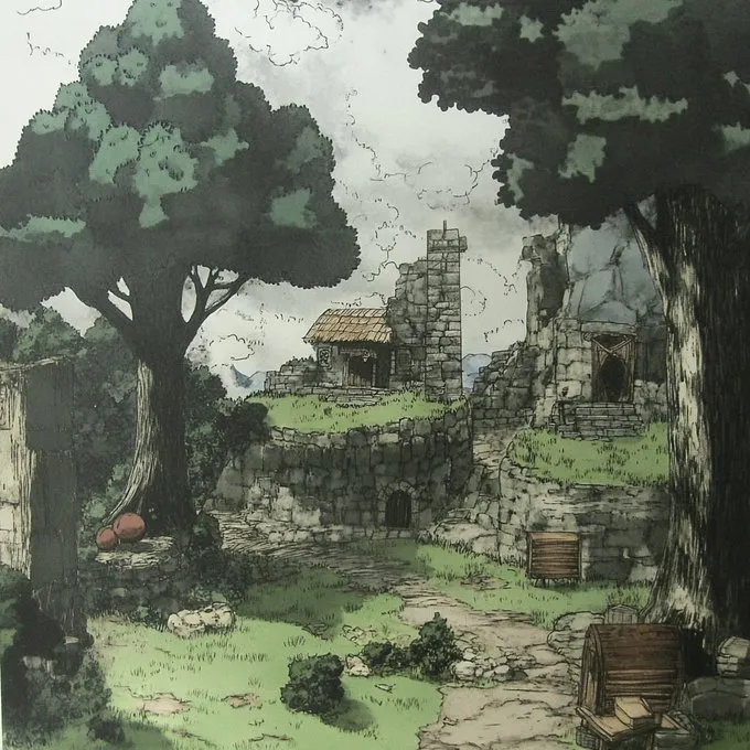 Serene Sketchbook Illustration - Пример 4