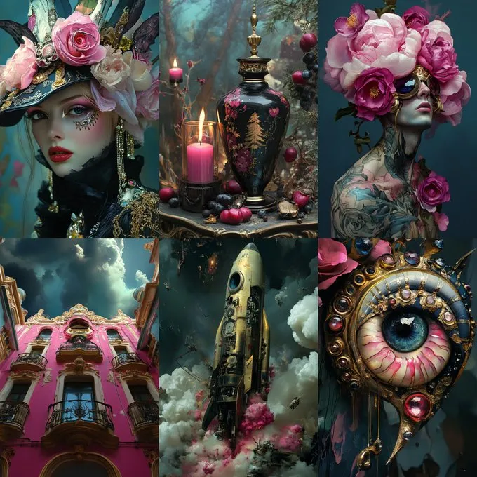 Surreal Baroque Dreamscape - Пример 2