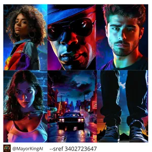 Neon Noir Aesthetic - Пример 1