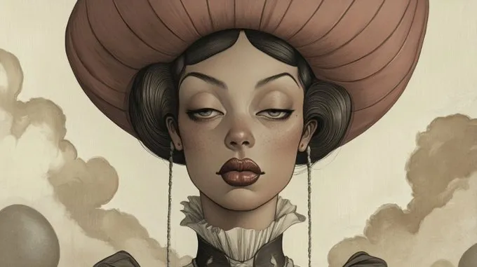 Surreal Western Portrait - Пример 4