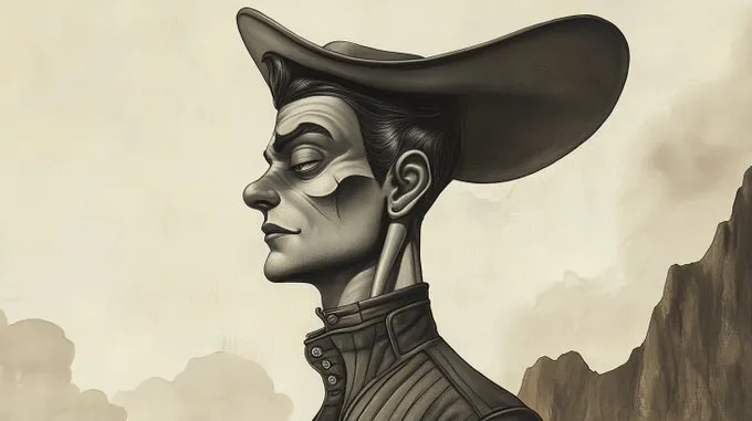 Surreal Western Portrait - Пример 1